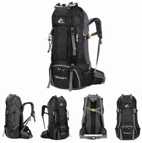 img 4 attached to Large backpack Grand Price for travel, hiking, camping - 60l, black