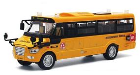 img 3 attached to Collectible model school bus “School Bus” 1:55 metal (light, sound)