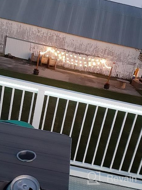 img 1 attached to Waterproof Outdoor String Lights - 200FT 2Pack ST38 Vintage Lights With 100+4 Shatterproof LED Filaments Bulbs For Backyard, Bistro, Patio, Party, Gazebo Decorations By ZOTOYI review by Mike Vargas