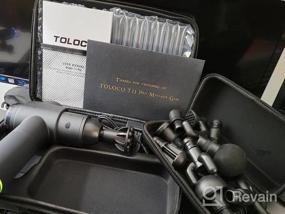 img 5 attached to Ручной массажер для глубоких тканей TOLOCO Grey: обновите перкуссионный массажный пистолет для спортсменов, чтобы облегчить болезненность мышц