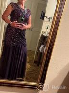 img 1 attached to PrettyGuide Women 'S 1920S Black Sequin Gatsby Maxi Long Evening Prom Dress review by Krystal Simmons