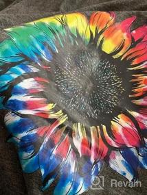 img 6 attached to Women'S Sunflower Short Sleeve Summer Graphic Tee Shirt Casual T-Shirt Top