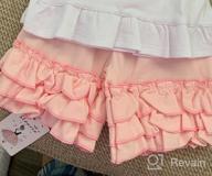 img 1 attached to Adorable And Comfy: Slowera'S Cotton Icing Ruffles Shorts For Baby And Toddler Girls review by Randy Butler