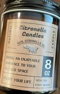 img 1 attached to Set Of 4 Citronella Soy Wax Candles In Glass Jars - Perfect For Outdoor Use On Patios And In Homes To Help Repel Flies - Each Candle Is 8Oz. review by Anthony Hopkins