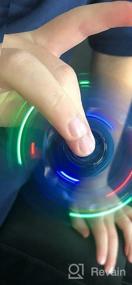 img 6 attached to Glow-In-The-Dark LED Fidget Spinner Toy Gift For Kids - Stress Relief & Anxiety Reducer!
