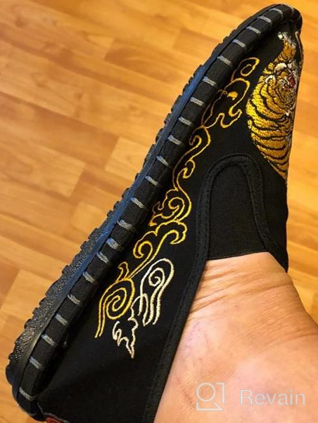 img 1 attached to 👞 Stylish Beijing Embroidered Unisex Rubber Martial Men's Shoes - The Perfect Blend of Fashion and Function review by James Cowan