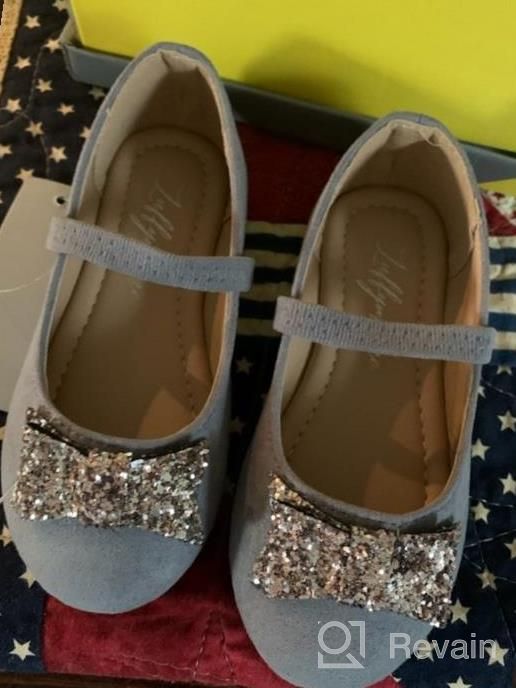 img 1 attached to Adorable Mary Jane Ballet Flats For Girls: Perfect Party Princess Shoes For Toddlers And Little Kids review by Chris Cervantes