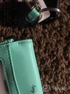 img 1 attached to Beurlike Teal Leather ID Badge Holder Wallet With 2-Sided Design, 3 Card Slots, And Convenient Coin Pocket review by Johnathan Cash