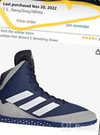 img 1 attached to Ultimate Performance: Adidas Wizard Black 👟 Men's Wrestling Shoes for Enhanced Agility and Comfort review by Todd Worley