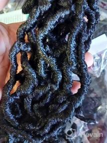 img 8 attached to Get Ready For A Trendy Look With Ubeleco 24 Inch Faux Locs Crochet Hair - Pre Looped Synthetic Locs Crochet Hair For Women.