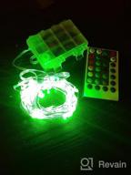 img 1 attached to 50 LED Multi-Colored Fairy String Lights W/ Remote - 16 Color Changing Waterproof Battery Operated For Bedroom, Party, Halloween & Christmas Decor By ANJAYLIA review by Cory Miles
