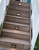 img 1 attached to Low Voltage LED Landscape Deck Light, 10 Inch 6W 122LM 12V Wired For Outdoor Yard Lawn Step And Stair Lighting, Die-Cast Aluminum Construction, Waterproof, 15-Year Lifespan, 6 Pack review by Nick Mcvey