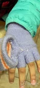 img 5 attached to Warm and Versatile: Kids’ 2 Pairs Convertible Fingerless Gloves with Mittens for Ages 5-10