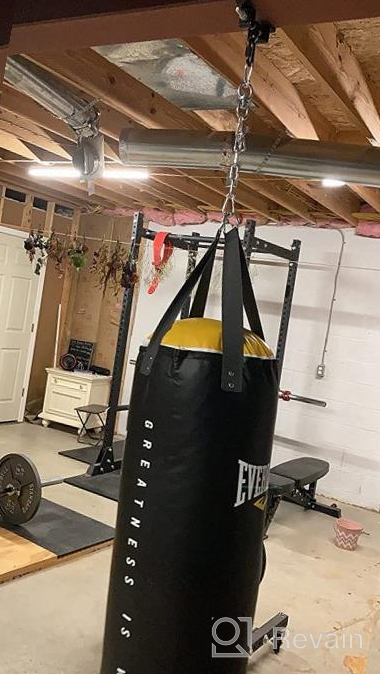 img 1 attached to Heavy Duty Steel Beam Clamp Heavy Bag Mount | Punching Bag Hanger For Boxing, Muay Thai & MMA Training W/ Carabiner review by Kenny Stephens