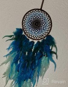 img 5 attached to Dream Catcher With Starry Moon Pendant, Hand Woven Cosmic Galaxy Black Dreamcatcher For Wall Hanging Decor Kids Bedroom Home Decoration (6.3 In)