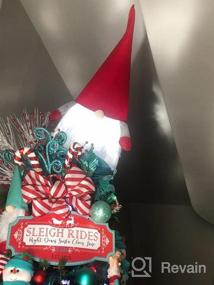 img 5 attached to Украсьте свой дом праздничными рождественскими украшениями Tomte Gnome ручной работы Ivenf - очень большой Санта-Клаус 32 дюйма для Рождества и зимних праздников