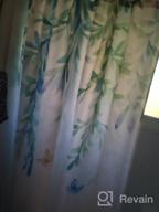 img 1 attached to Botanical Shower Curtain With Leaf Print - LIVILAN Plant Design, Green Eucalyptus And Succulent Pattern, Sage Tones - 72X72 Inches Water-Repellent Fabric With Hooks For Extra Long Coverage review by Steve Walton