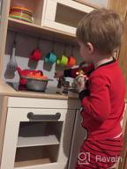 img 1 attached to Battat Deluxe Kitchen Pretend Play 🍳 Toy Set: 71-Piece Accessory with Pots & Pans review by Brian Wesley
