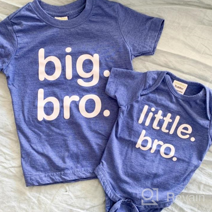 img 1 attached to Matching Big Brother Little Brother Shirts Set - Boys Sibling Outfits review by Paul Philippe