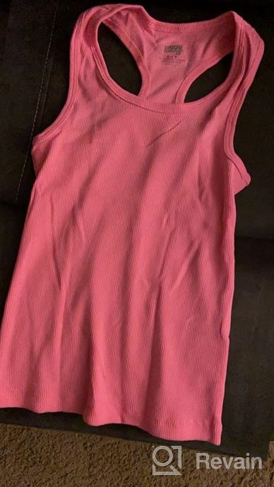 img 1 attached to 👚 Soffe Girls Racerback Tank Medium: Stylish & Comfortable Girls' Clothing review by Ken Ayo