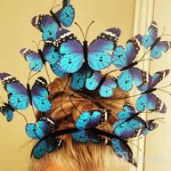 img 1 attached to Transform Your Look With Coucoland Monarch Butterfly Fascinator Hat Headpiece For Tea Parties And Halloween Costumes review by Harel Leary