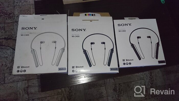 img 1 attached to Sony - C400 Wireless Behind-Neck In Ear Headphone White (WIC400&#x2F;W) review by Chun Chun ᠌
