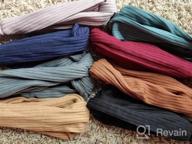 img 1 attached to Boho Twist Headbands For Women And Girls - Stretchy Top Knot Hair Bands In Solid Colors, Set Of 8 Cute Fashion Accessories review by Charles Mistretta