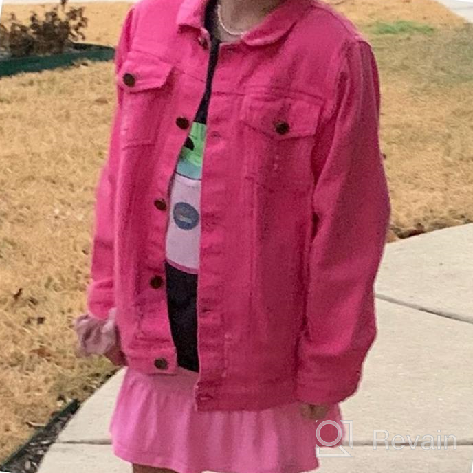 img 1 attached to 🧒 Oversize Denim Jackets for Kids Girls, Loose Classic Coats, Jeans Tops, Casual Outerwear for Children Boys, Teen Outfit, 5-14 Years review by Mike Calderon