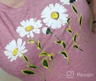 img 1 attached to Women'S Daisy Graphic T-Shirt: Cute Wild Flower Print For Summer Casual Style! review by Ruby Thomas