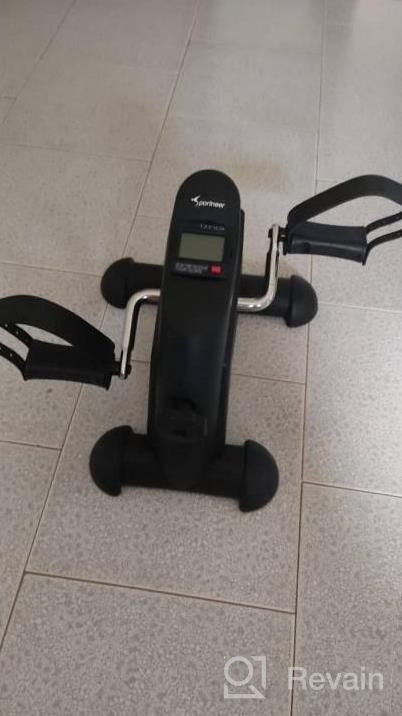 img 1 attached to Exercise Anywhere: Portable Under Desk Bike Pedal Exerciser With LCD Display & Anti-Skid Mat By Sportneer review by Adam Taylor