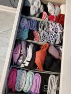 картинка 1 прикреплена к отзыву 12-Pack Foldable Fabric Drawer Organizers for Clothing - Sock, Underwear, Baby Clothes, Bra, Scarf, Belt, Tie Storage - Closet Dividers in Grey от Patrick Hamman