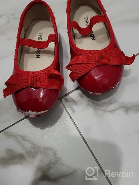 img 1 attached to Thee Bron Bridal Ballet Flats: Adorable Mary Jane School Shoes for Toddler/Little Girls review by Gina Acevedo