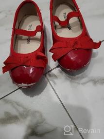 img 6 attached to Thee Bron Bridal Ballet Flats: Adorable Mary Jane School Shoes for Toddler/Little Girls