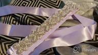 img 1 attached to Bridal Sashes With Sparkling Rhinestones And Beaded Belts For Prom, Formal, Evening Dresses By Sisjuly review by Dana Jones