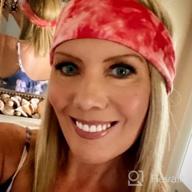 img 1 attached to Stylish and Non-Slip Huachi Women's Headbands for Yoga, Workouts & Summer, Floral Print, 6 Pack review by John Milligan