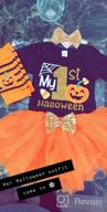img 1 attached to Adorable Baby Girl'S 1St Halloween And Thanksgiving Outfit With Pumpkin Print Romper, Bow Tutu Dress, Headband, And Leg Warmers Skirt Set review by Olga Allen
