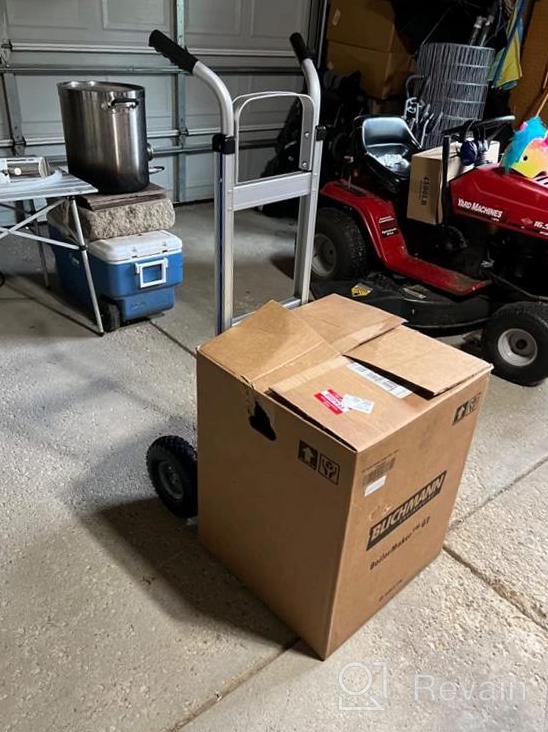 img 1 attached to Heavy Duty Aluminum Hand Truck With Stair Climber - 500Lb Capacity & 8-Inch Rubber Wheels review by Everald Mendez