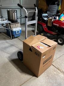 img 7 attached to Heavy Duty Aluminum Hand Truck With Stair Climber - 500Lb Capacity & 8-Inch Rubber Wheels