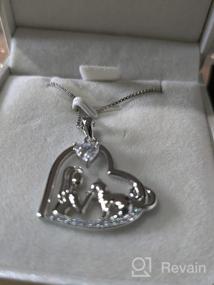 img 5 attached to 🐱 YL Cat Necklaces: Exquisite 925 Sterling Silver Cat on Moon Jewelry with Shimmering 5A Cubic Zirconia - Perfect Gifts for Cat Lovers and Close Ones!