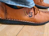картинка 1 прикреплена к отзыву Stylish Light Brown Men's Shoes with Non-Slip Loafers and Fashionable Stitching от Joshua Huan