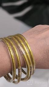 img 6 attached to Блеск и сияние: набор браслетов из блестящего желе YBMYCM для женщин и девочек