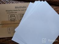 img 1 attached to 200 Mailing Labels 8.5"X11" | Methdic Shipping Stickers For Laser/Ink Jet Printer review by George Halbohm
