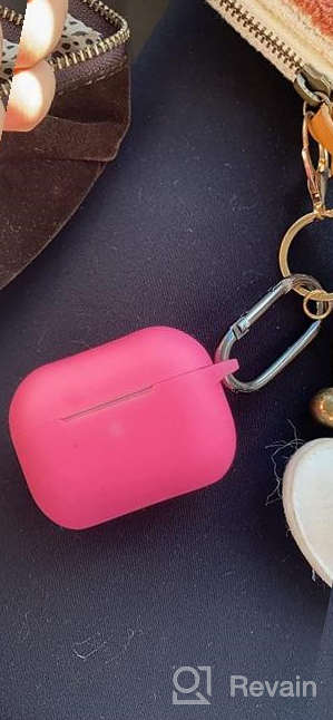 img 1 attached to Protect Your Apple AirPods Pro With Hamile'S Shockproof Silicone Cover & Keychain – Red review by Oliver Phelps