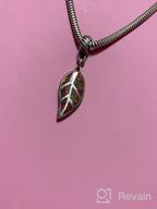 img 1 attached to Stunning CiNily Opal Leaf/Flower Pendant Silver Plated Necklace: Ideal Women's Jewelry Gift review by Kyle Mack