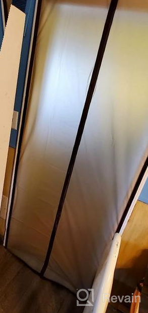 img 1 attached to Upgrade Your Home'S Comfort: Insulated Magnetic Door Curtain With Self-Sealing Technology review by Brandon Roberts