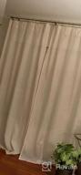 img 1 attached to 🏠 Linen Curtains Natural Linen Blended Rod Pocket Panels: Light Reducing Privacy Drapes for Living Room and Bedroom - Energy Saving Window Treatments (2 Panels, Angora, 52" W x 84" L) review by Brandon Reid