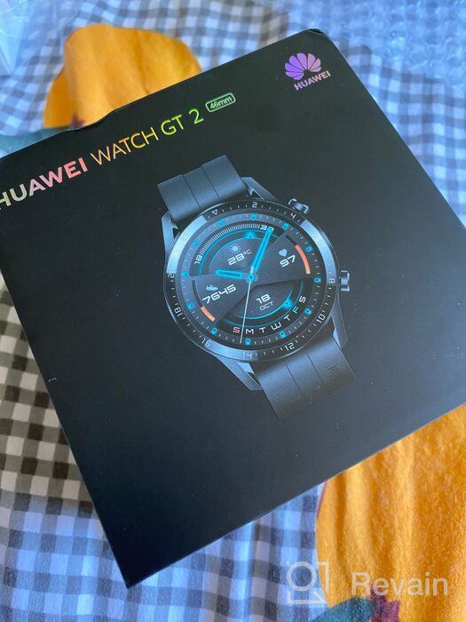 img 1 attached to HUAWEI Watch GT 2 (42mm) - AMOLED Display, 1 🕰️ Week Battery, GPS, Heart Rate Monitor, Night Black (International Model, No Warranty) review by Avut Deesri ᠌