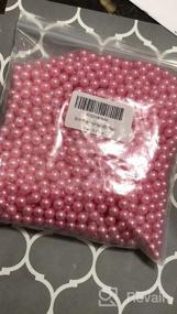 img 5 attached to 1100Pcs Pink ABS Art Faux Pearls - 8Mm No Hole Makeup Beads For Lipstick Eyeliner, Table Scatter Home Wedding Decorations