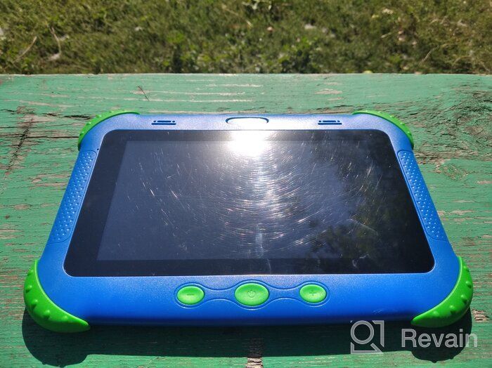 img 2 attached to 7 Inch Android 10 Kids Tablet with 32GB ROM, Kid-Proof Case for Infant, Toddlers & Home-School Children (Green) review by Agata Kowalska ᠌