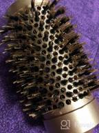 img 1 attached to SUPRENT Round Brush With Natural Boar Bristles,Nano Thermic Ceramic Coating& Ionic Roller Hairbrush For Blow Drying, Curling&Straightening, Volume&Shine (2.4" & Barrel 1.3") review by Gary Cole
